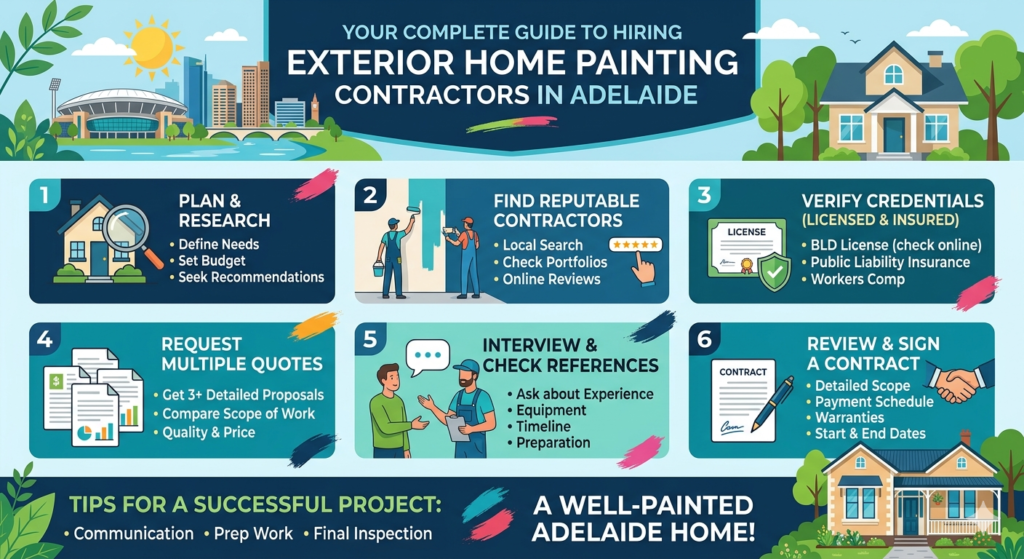 Your Complete Guide to Hiring Exterior Home Painting Contractors in Adelaide